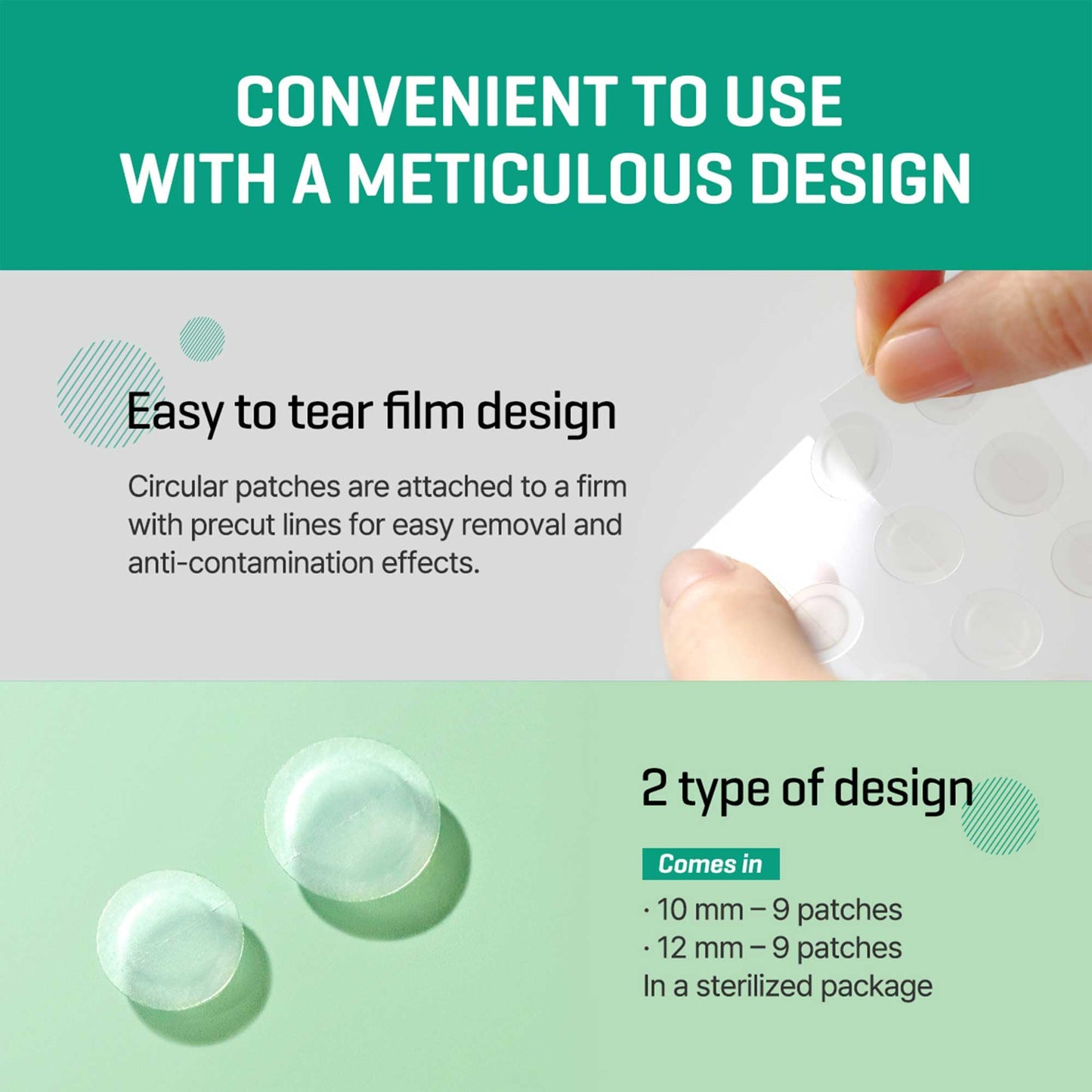 SOME BY MI 30 Days Miracle Clear Spot Patch - Pack of 5, 90 Counts, 2 Size(10mm 45Counts, 12mm 45Counts) - Invisible Hydrocolloid Skin Trouble and Pimple Patch with No Irritation - Korean Skin Care